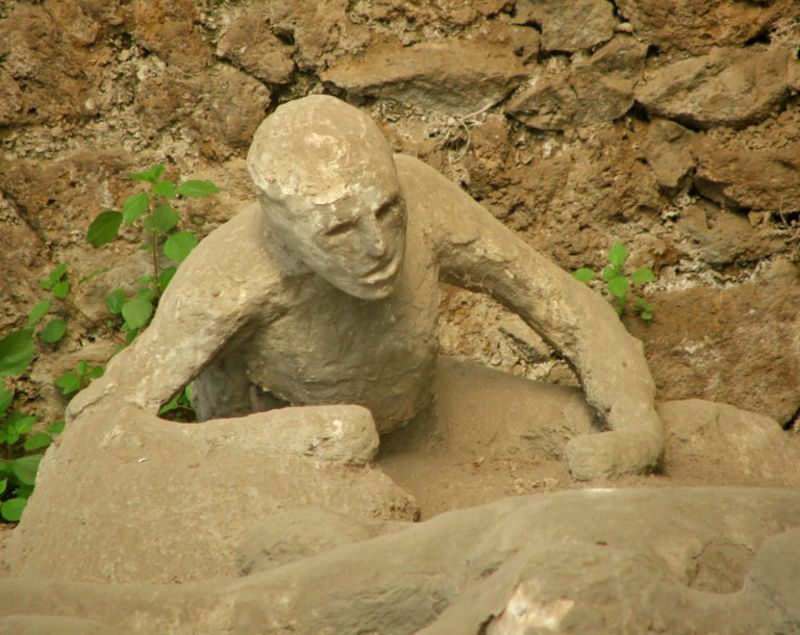 Corpos em Pompeia