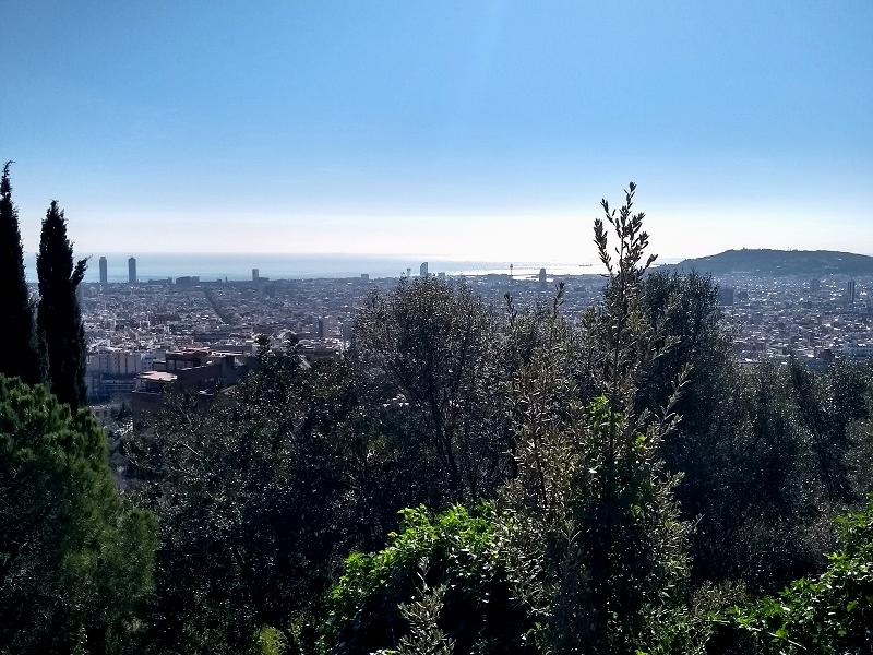 Barcelona vista do mirante do Park Güell